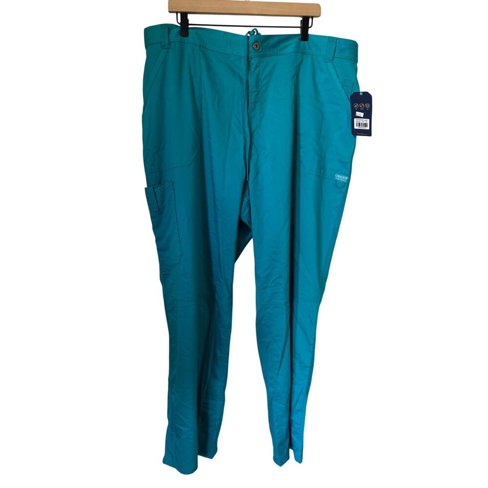 NWT Cherokee Workwear Revolution Scrub Pants 2XL Teal WW140 Mens